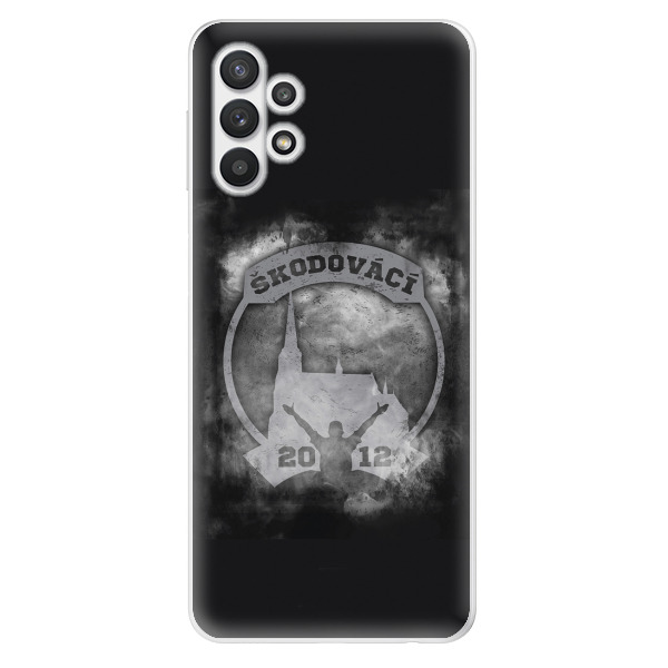 Odolné silikonové pouzdro - Škodovácí - Dark logo na mobil Samsung Galaxy A32 5G