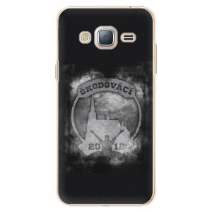 Plastový kryt - Škodovácí - Dark logo na mobil Samsung Galaxy J3 2016