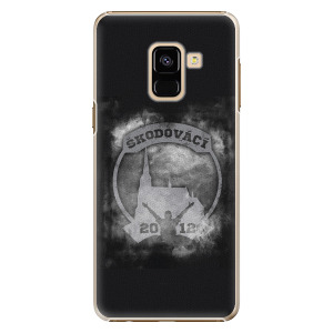 Plastový kryt - Škodovácí - Dark logo na mobil Samsung Galaxy A8 2018