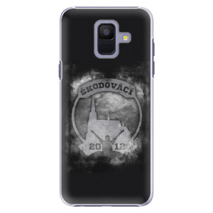 Plastový kryt - Škodovácí - Dark logo na mobil Samsung Galaxy A6