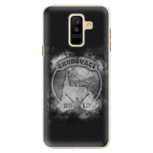 Plastový kryt - Škodovácí - Dark logo na mobil Samsung Galaxy A6 Plus