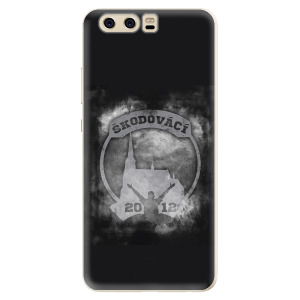 Silikonové pouzdro iSaprio - Škodovácí - Dark logo na mobil Huawei P10
