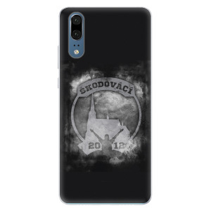 Silikonové pouzdro iSaprio - Škodovácí - Dark logo na mobil Huawei P20