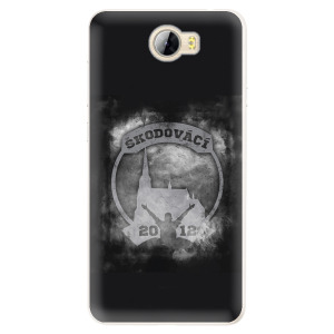 Silikonové pouzdro iSaprio - Škodovácí - Dark logo na mobil Huawei Y5 II / Y6 II Compact
