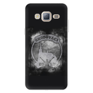 Silikonové pouzdro - Škodovácí - Dark logo na mobil Samsung Galaxy J3