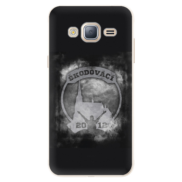 Silikonové pouzdro - Škodovácí - Dark logo na mobil Samsung Galaxy J3 2016