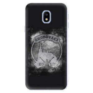 Silikonové pouzdro iSaprio - Škodovácí - Dark logo na mobil Samsung Galaxy J3 2017