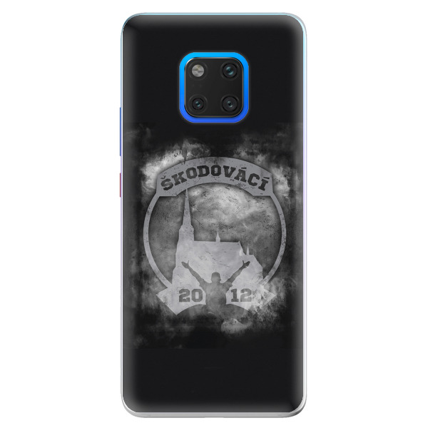 Silikonové pouzdro - Škodovácí - Dark logo na mobil Huawei Mate 20 Pro