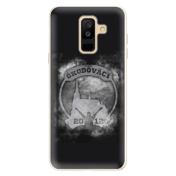 Silikonové pouzdro - Škodovácí - Dark logo na mobil Samsung Galaxy A6 Plus