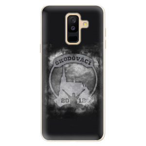 Silikonové pouzdro iSaprio - Škodovácí - Dark logo na mobil Samsung Galaxy A6 Plus