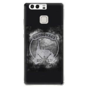 Silikonové pouzdro iSaprio - Škodovácí - Dark logo na mobil Huawei P9