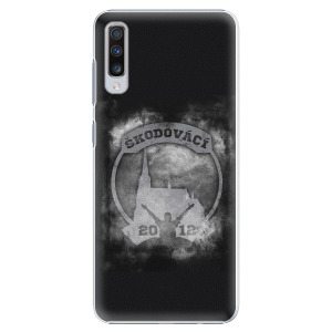 Plastový kryt - Škodovácí - Dark logo na mobil Samsung Galaxy A70