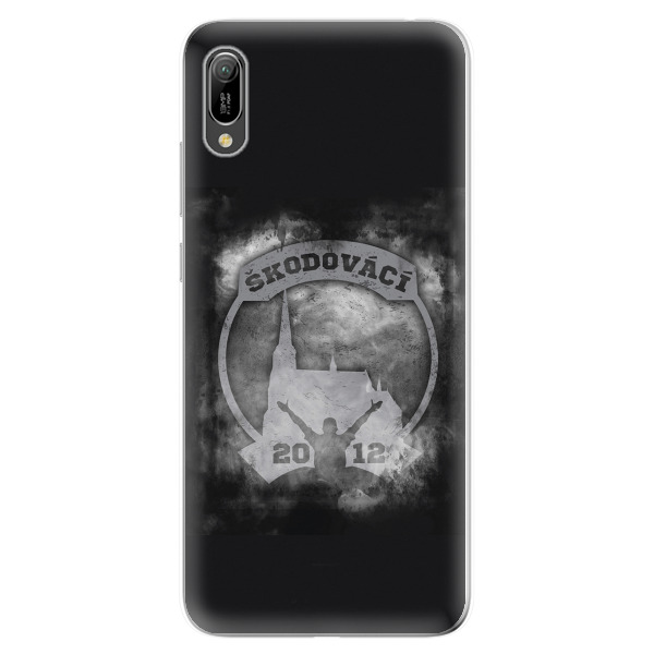 Silikonové pouzdro - Škodovácí - Dark logo na mobil Huawei Y6 2019