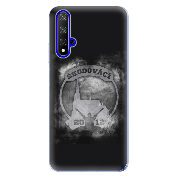 Silikonové pouzdro - Škodovácí - Dark logo na mobil Honor 20