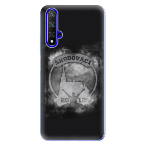 Odolné silikonové pouzdro iSaprio - Škodovácí - Dark logo na mobil Honor 20