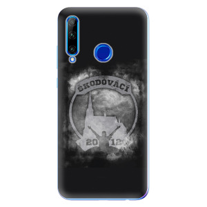 Odolné silikonové pouzdro iSaprio - Škodovácí - Dark logo na mobil Honor 20 Lite