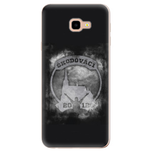 Odolné silikonové pouzdro iSaprio - Škodovácí - Dark logo na mobil Samsung Galaxy J4 Plus