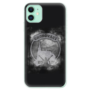 Odolné silikonové pouzdro iSaprio - Škodovácí - Dark logo na mobil Apple iPhone 11