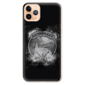 Silikonové pouzdro - Škodovácí - Dark logo na mobil Apple iPhone 11 Pro Max