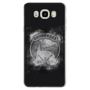 Odolné silikonové pouzdro iSaprio - Škodovácí - Dark logo na mobil Samsung Galaxy J5 2016