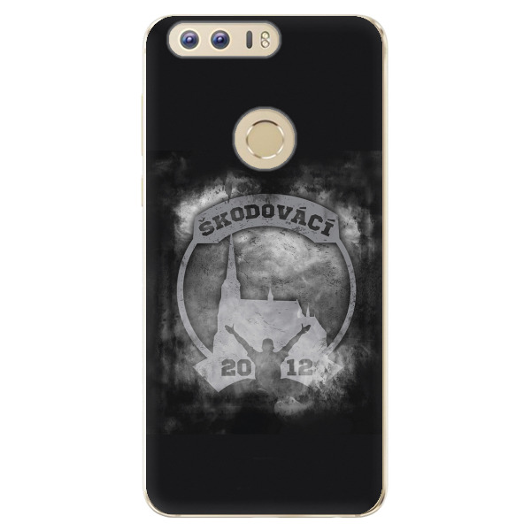Silikonové pouzdro - Škodovácí - Dark logo na mobil Honor 8