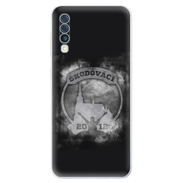 Silikonové pouzdro - Škodovácí - Dark logo na mobil Samsung Galaxy A50