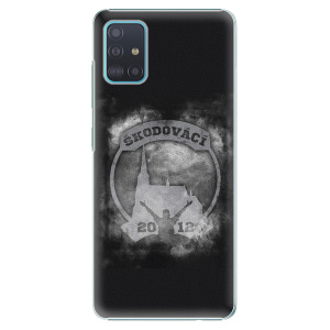 Plastový kryt - Škodovácí - Dark logo na mobil Samsung Galaxy A51
