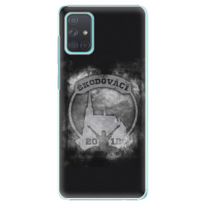 Plastový kryt - Škodovácí - Dark logo na mobil Samsung Galaxy A71