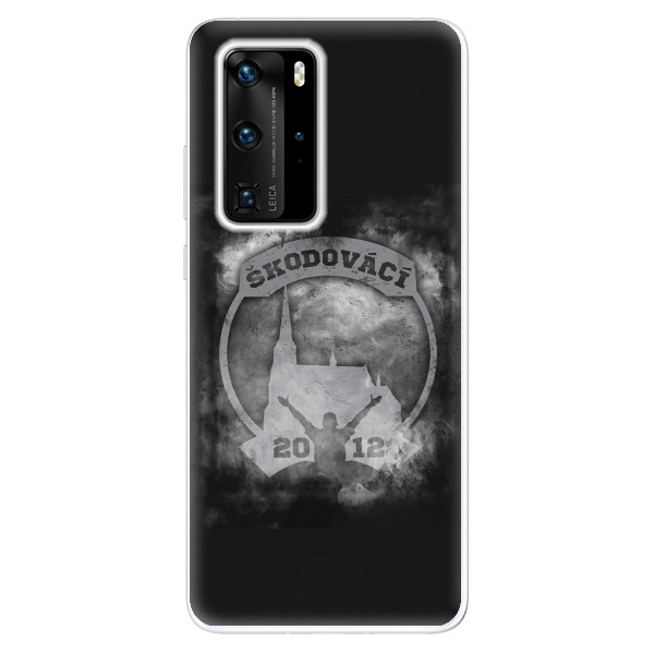 Silikonové pouzdro - Škodovácí - Dark logo na mobil Huawei P40 Pro