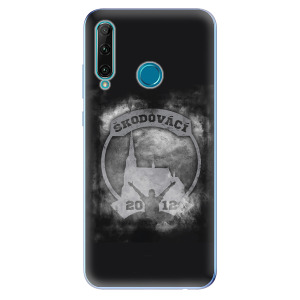 Silikonové pouzdro - Škodovácí - Dark logo na mobil Honor 20e
