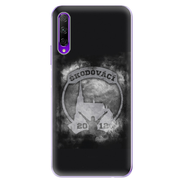 Silikonové pouzdro - Škodovácí - Dark logo na mobil Honor 9X Pro