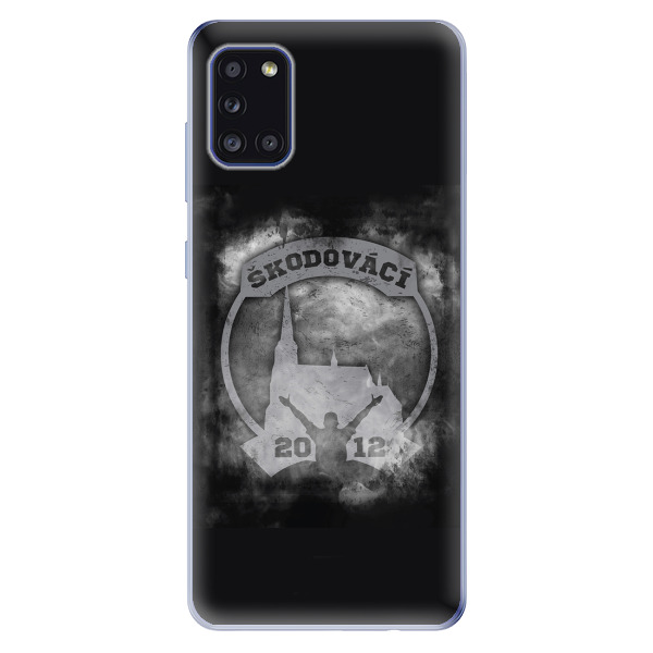 Silikonové pouzdro - Škodovácí - Dark logo na mobil Samsung Galaxy A31