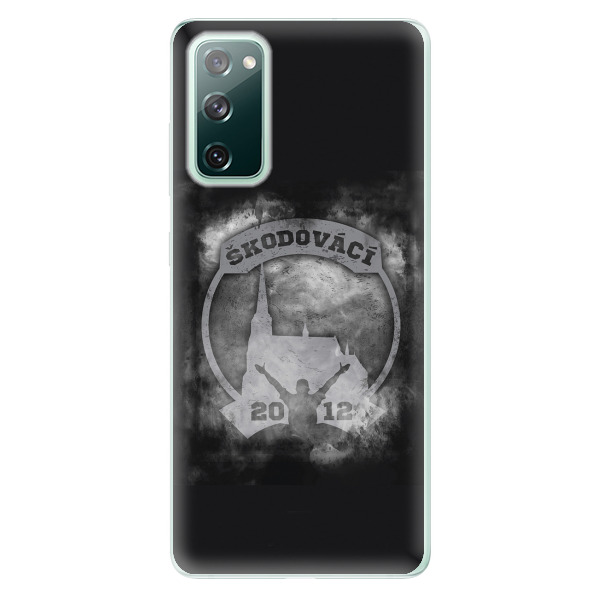 Silikonové pouzdro - Škodovácí - Dark logo na mobil Samsung Galaxy S20 FE