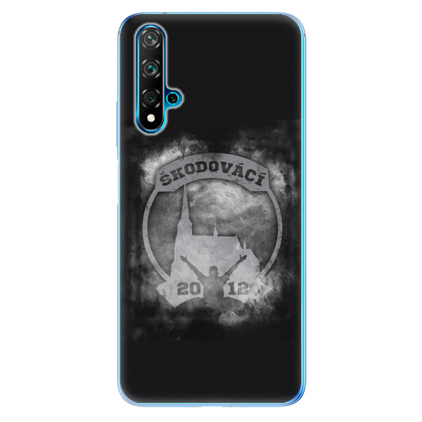 Silikonové pouzdro - Škodovácí - Dark logo na mobil Huawei Nova 5T