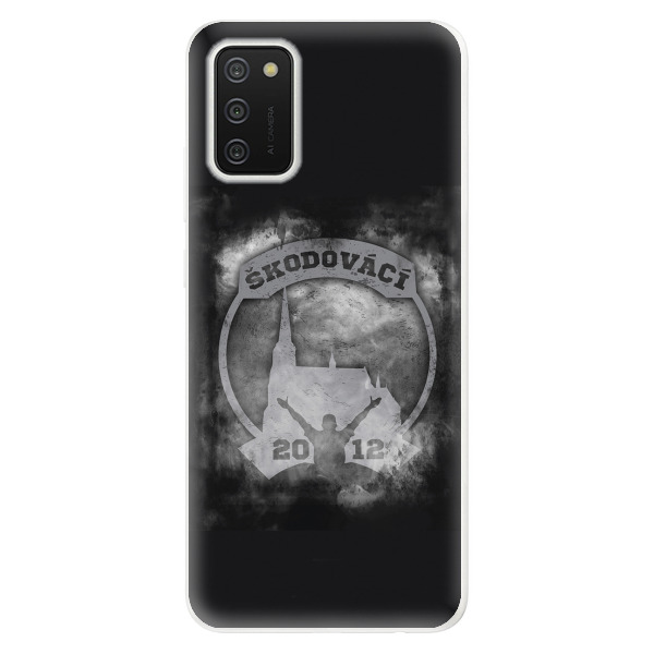 Silikonové pouzdro - Škodovácí - Dark logo na mobil Samsung Galaxy A02s