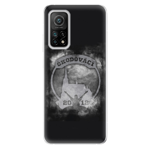 Silikonové pouzdro - Škodovácí - Dark logo na mobil Xiaomi Mi 10T / Mi 10T Pro